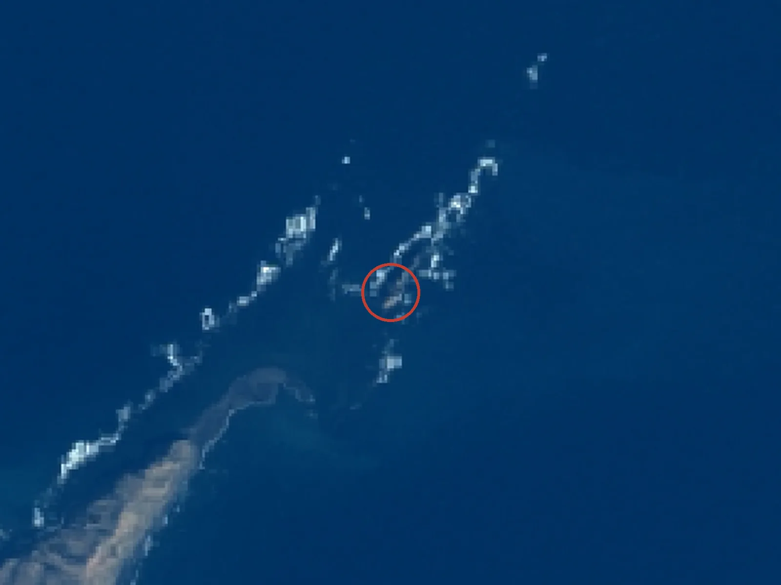 弁天島の衛星画像