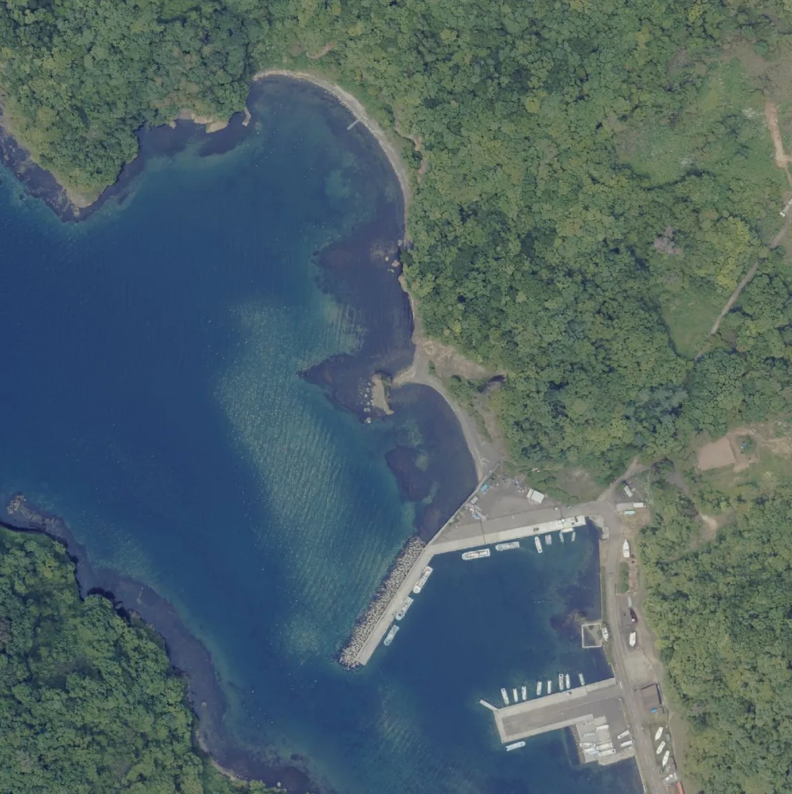恵比寿岩の航空写真