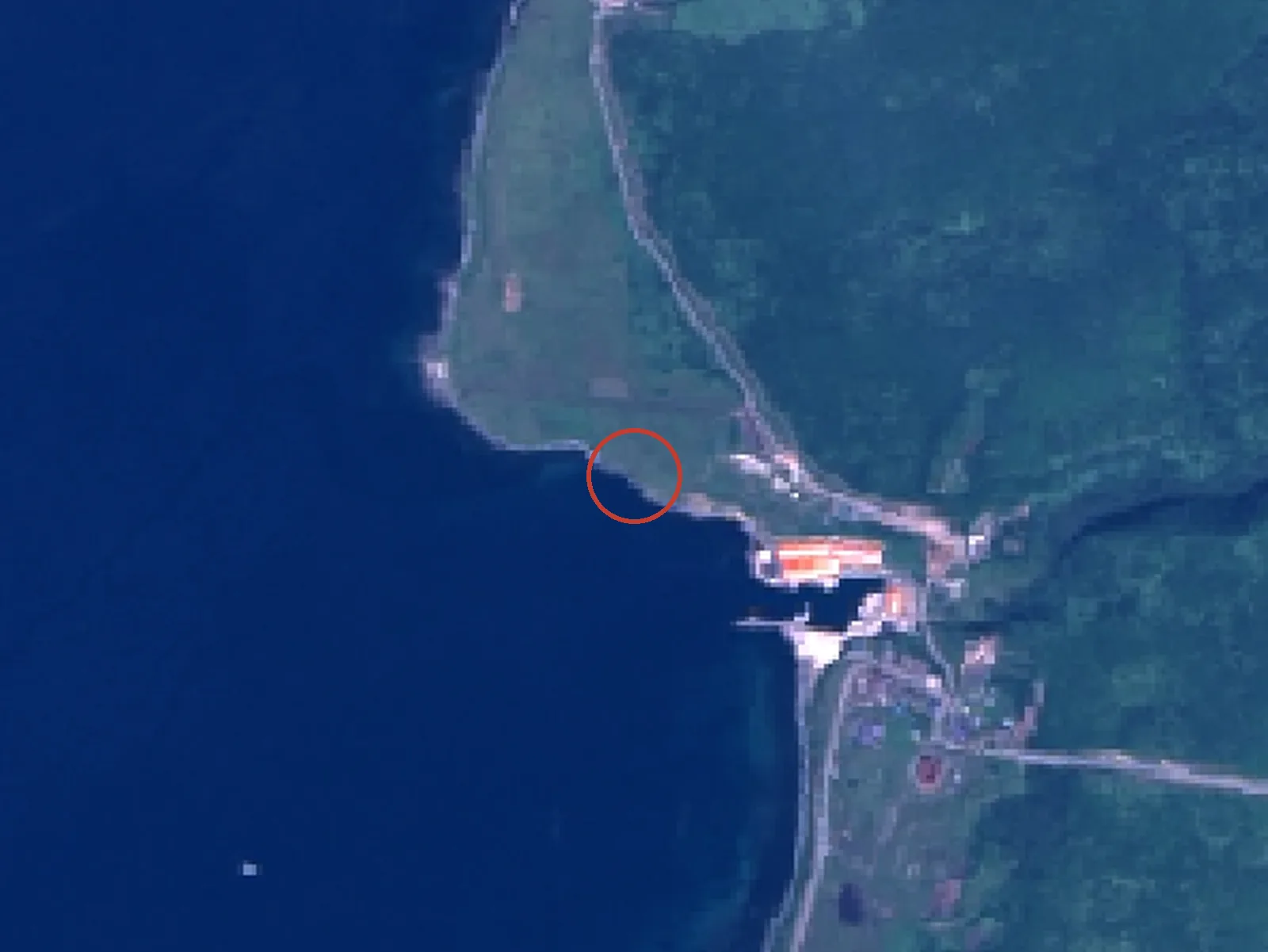 黒岩の衛星画像
