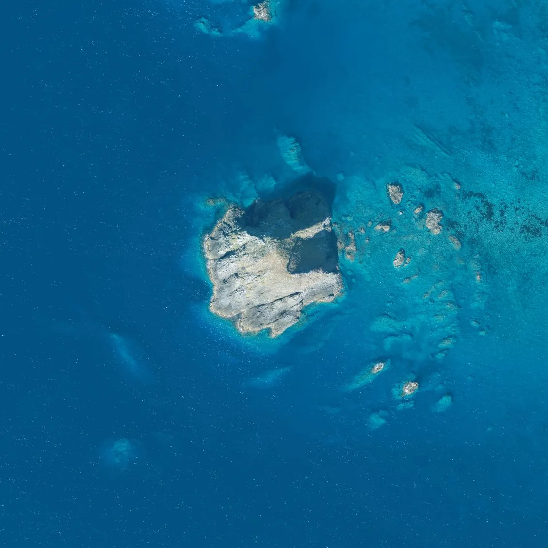 無縁島の航空写真