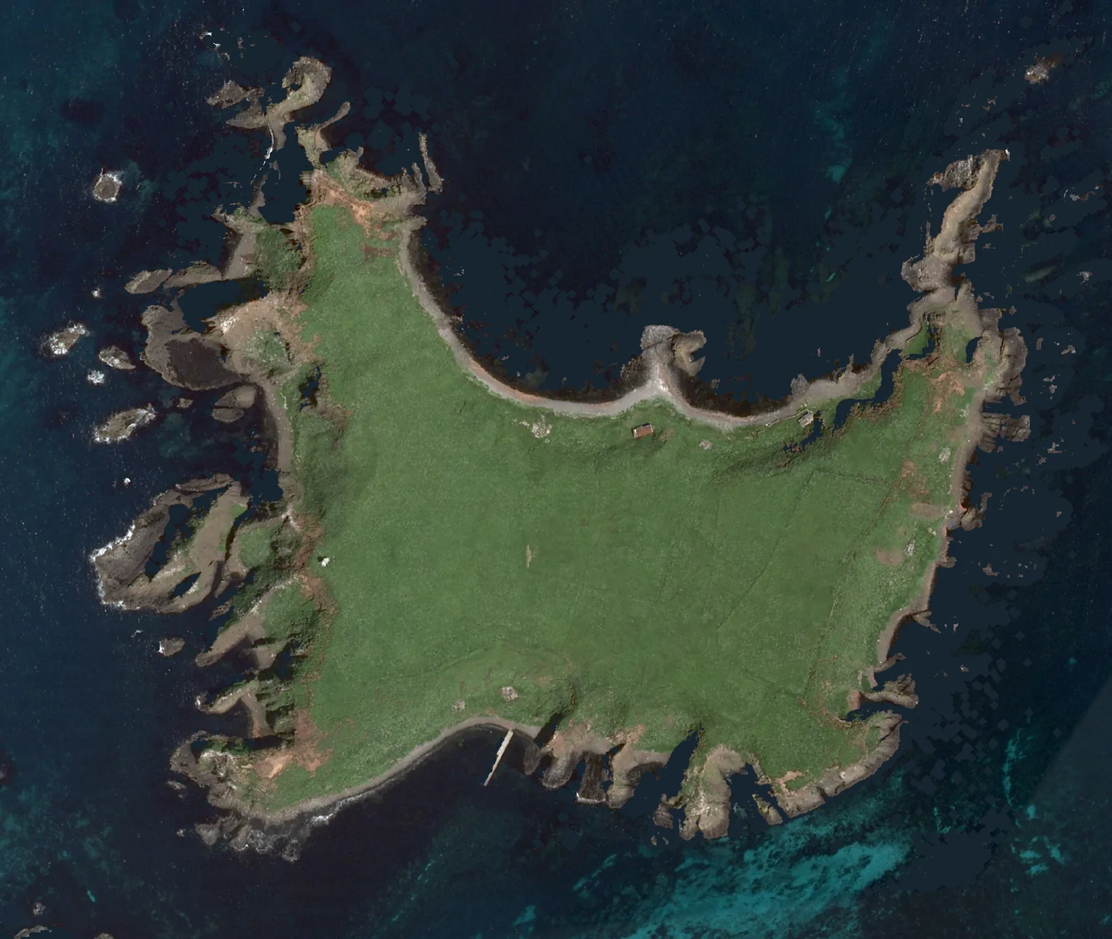 海驢島の航空写真
