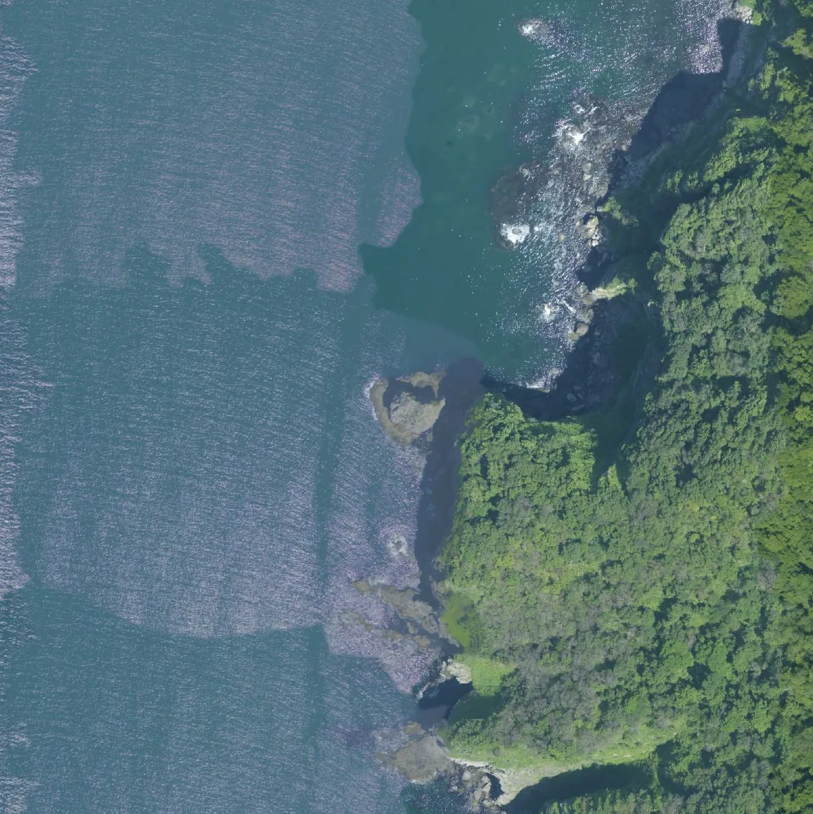 鷲岩の航空写真